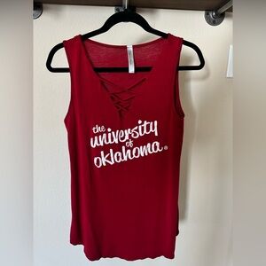 University of Oklahoma Women's Red Tank Top